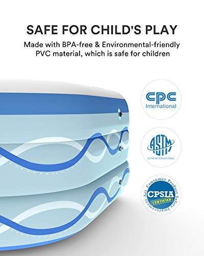 image for COOYES Inflatable Pool, Swimming Pool for Kids 118