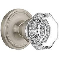 Pomo de puerta, roseta clásica de cristal de Nostalgic Warehouse.
