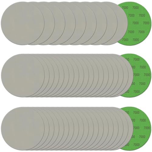 Image of 6 Inch 50 Pcs Wet Dry Sanding Discs Hook and Loop, 7000 Grit Sandpaper Automotive Wood Metal Polishing & Sanding, Silicon Carbide Sand Paper for Random Orbital Sander (Grit 7000)
