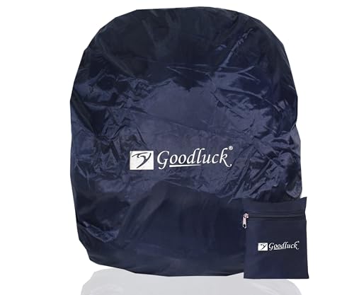 Image of Goodluck Waterproof Rain Cover for Backpack & School Bag | Dustproof & Tear Resistant Sack Cover | Elastic Fit Rain Protector for Travel, Trekking, Hiking & Daily Use All Bag Sizes | Waterproof Rain Cover