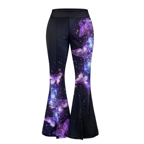 Women's Flare Yoga Pants High Waist Leggings Tummy Control Joggers Sweatpants Workout Gym