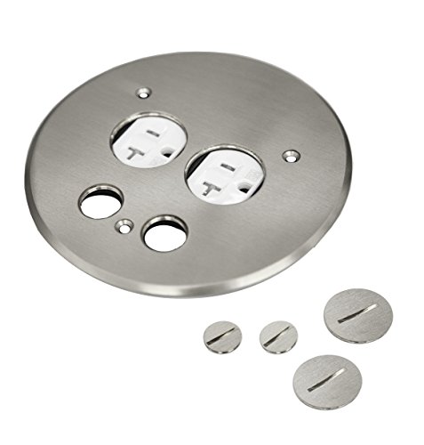 ENERLITES 705519-S Screw Cap Floor Box Cover, 5.50