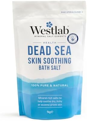 Westlab Dead Sea Pure Mineral Salt 1kg (Packaging May Vary)