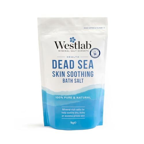 Westlab Pure Mineral Bathing Dead Sea Salt, 1kg (Packaging May Vary)