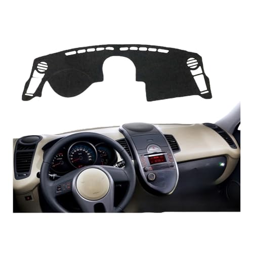 Tapis de tableau de bord anti-dérapant pour KIA Soul protection soleil et reflets