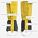 Hiking Gaiters，Outdoor Leg Warmers, High Top Gaiters, Suitable for Mountaineering, Snow Camping, Fishing(Black,Large)