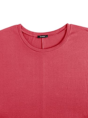 Image of ZANZEA Women's Off The Shoulder Batwing Tops Casual Loose Oversized Tshirts Long Sleeve Fall Pullover Sweater Tops