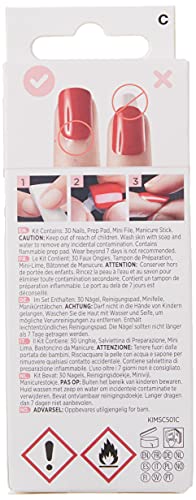 KISS imPRESS Press-On Manicure, Nail Kit, PureFit Technology, Short Press-On Nails, Time Slip, Includes Prep Pad, Mini… - Image 2