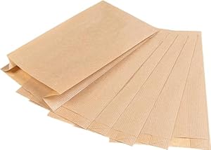 Pakico 100 Papiertüten Braun 18 x 35