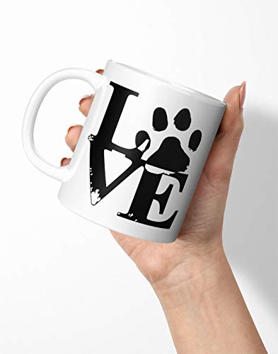 BLAK TEE Animal Pet Love Slogna Porcelain Coffee and Tea Mug 330 ml