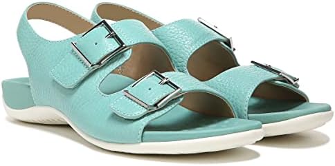 Vionic Women's Rest Albie Strappy Travel Sandal- Supportive Women’s Orthotic Sandals that include Three Zone Comfort with Arch Support- Flat Sandals for Ladies, Wasabi 10 Wide | Image 1