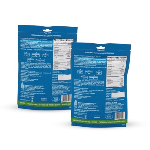 Image of COCO AQUA Tender Coconut Water Powder Instant Mix Combo Pack (20 sachets)