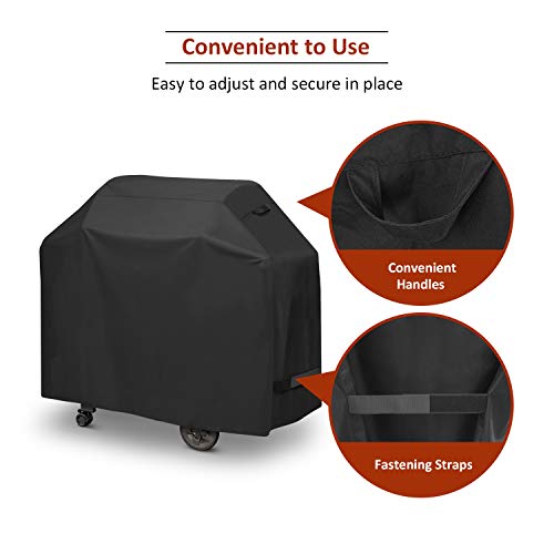 Arcedo 53 Inch Grill Cover Heavy Duty Waterproof, 3-4 Burner BBQ Grill Cover, Outdoor Gas Propane Grill Cover, Fade Resistant Barbecue Cover, Fits Weber Char-Broil Nexgrill and More Grills