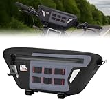 KEMIMOTO ツールバッグ 100％完全防水 2L容量 仕分ポケット内蔵 ハンドルバッグ フロントバッグ バイク収納バッグ 小物入れ 取付簡単 ブラック