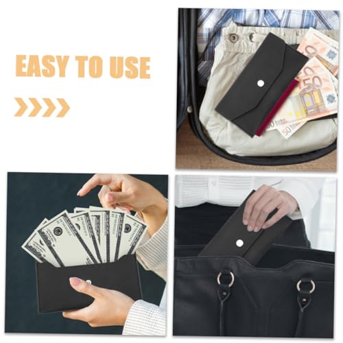 2Pcs PU Leather Envelop Wallet for Women Long Clutch Pouch for Cash Elegant Durable Design Various Occasions3