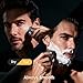 Electric Razor for Men, Foil Shaver and Beard Trimmer for Dry and Wet,Battery LED Display USB-C Fast Charge, IPX7 Waterproof Portable Travel Shaver (Charcoal Black)