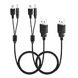 Mcbazel 2 en 1 Câble de Chargeur PSP, 2 Pièces Câble de Chargeur de PSP Câble de Charge USB pour PSP 3000/2000/1000/PSP E1004/E1000