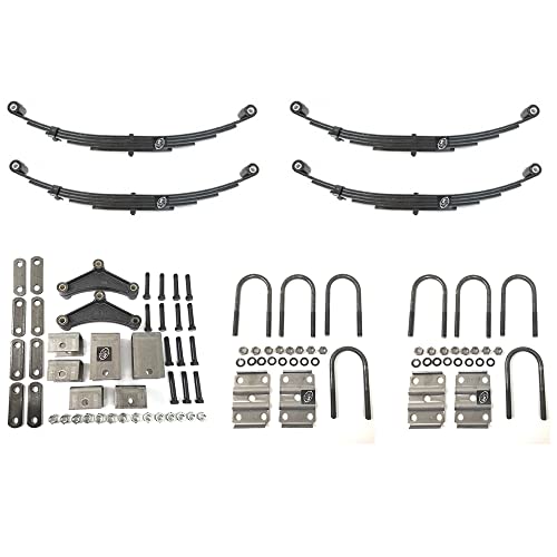 SOUTHWEST WHEEL 5,200 lbs. Dual Trailer Axle Suspension Kit Incl. Leaf Springs, Hanger & U-Bolt kit