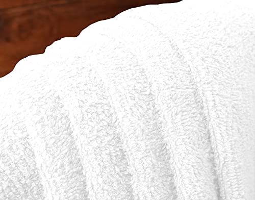 Softex Linen Bath Towel Set, Cotton Towels For Bathroom, Lightweight Absorbent Soft, 22X44 Pack Of 6 For Shower Pool Spa Gym And Hand Towel, White Towel #TOP1
