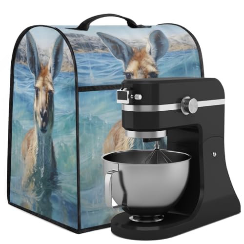 Coffee Maker Cover Kangaroo Animal Kitchen Appliance Covers Small Appliance Covers Blender Cover Juicer Cover Dust Covers for Kitchen Appliances with Top Handle and Pockets,Washable,C336