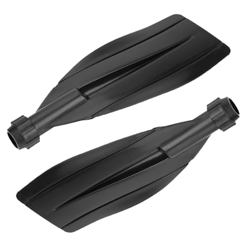 equlup Kayak Paddle Blade, 1 Pair Kayak Canoe Paddle Blade Leaf Oar Replacement Accessories Practical Lightweight Black Paddle Shaft for Yacht Canoe Boats Surfing