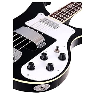 Rocktile Pro RB-400B Blackbird basse électrique noire - Les Beatles, Paul McCartney, John Lennon, RIngo Starr, George Harrison Rocktile Pro RB-400B Blackbird basse électrique noire – Image 4