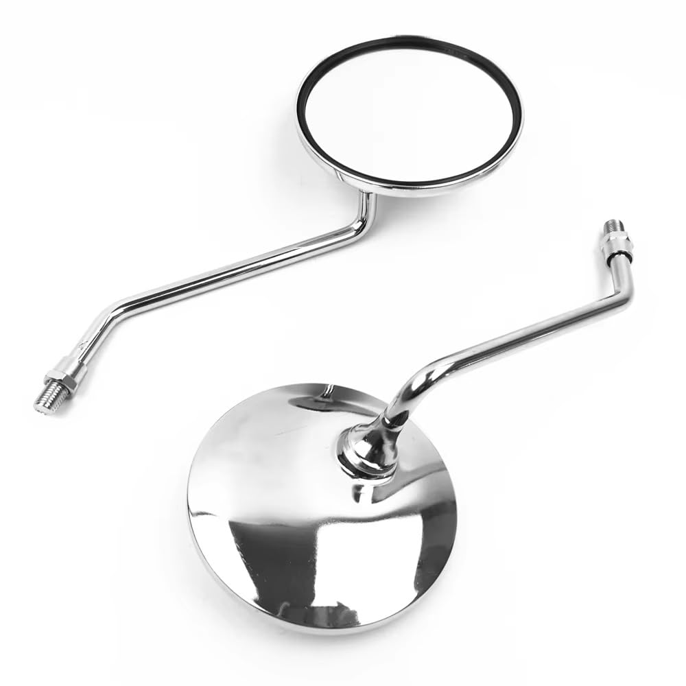 Retroviseur Moto Rétroviseurs De Moto, De Vélo Électrique Et De Cyclomoteur (ronds, 8 Mm Et 10 Mm) Rétroviseurs de Moto(8mm Chrome)
