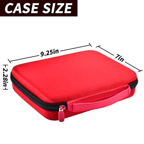 Image of Comecase 15-Slot Case for Bakugan Figures and Cards with Mesh Pocket-Red