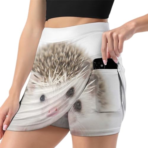Mini jupe de course femme avec poche short de tennis sport respirant skort