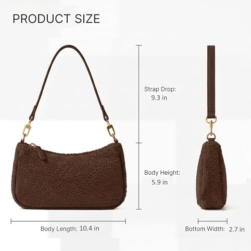 Image of VODIU Clutch Tote Handbags with 2 Removable Straps and Zipper Closure Crossbody Bags Shoulder Purse Handbag for Women