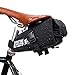Senston Bolsa de sillín de Bicicleta Debajo del Asiento, Perforadora Impermeable para Asiento de Bicicleta para Ciclismo de montaña y Carretera