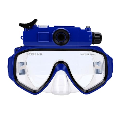 Gafas de buceo con cámara 2K gran angular y máscara impermeable para snorkel