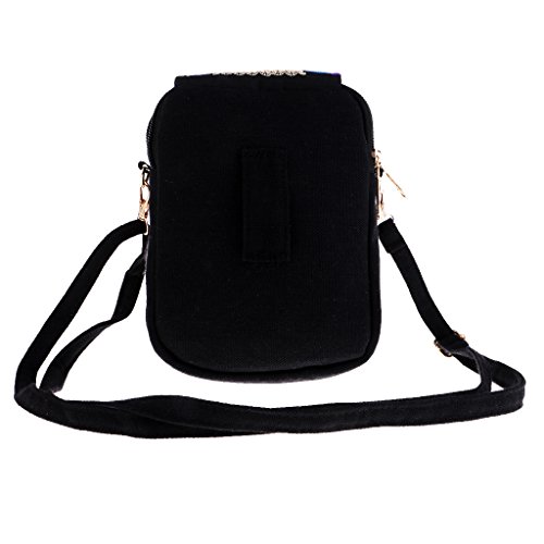 Homyl Bolsa de ombro feminina vintage Boho, bordada, 20 x 14 cm #1
