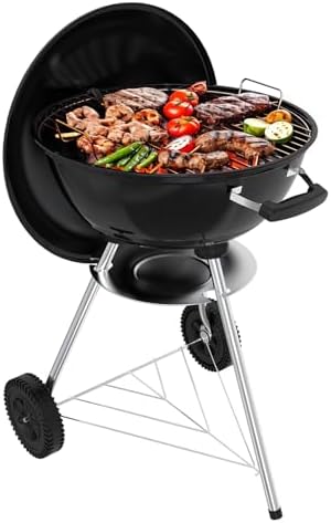 18 inch Charcoal Grill, Portable Kettle BBQ Grills, Perfect BBQ G...