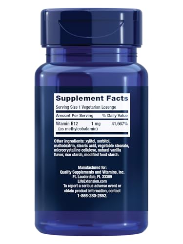 Life Extension Methylcobalamin Lozenges