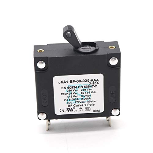 T Tocas Ac/Dc Single Pole Magnetic Circuit Breaker Toggle Single Pole Circuit Breakers 20A 415Vac 80 Vdc #TOP3