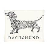 Fashion Home Decorative Pillow Cover Cute Words Dachshund Custom Picture Pillow Case 20x26 (one side)