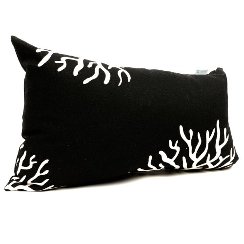 Majestic Home Goods Black Coral Indoor / Outdoor Small Throw Pillow 20