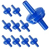 10 Piezas Válvula de Retención Unidireccional 4mm Topes de Agua de Plástico PP Enchufable Válvula de Retención en línea de Retorno de Lengüeta para Tanque de Agua Manguera