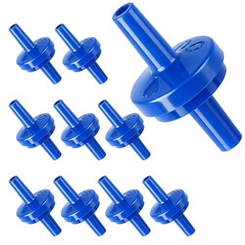 10 Pièces Clapet Anti-Retour Unidirectionnels 4mm Pompe à Oxygène à Air Anti-retour Clapets Anti Retour en Plastique Vérifier Vannes pour Aquarium L'alimentation Barbe Diaphragme D'arrêt D'eau