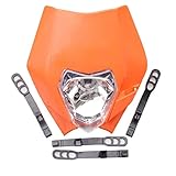 GOOFIT Orange 12V 35W Motorcycle Halogen Headlight Indicator Fairing Lampshade for Dirt Bike Motor Pocket Bike