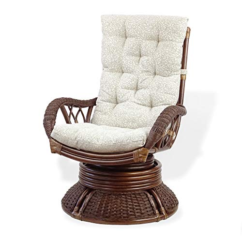 Sillón Plegable Rattan Marrón oscuro