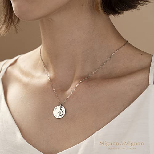 MignonandMignon Custom Coordinates Necklace, Personalized North Star Pendant, Compass Latitude Longitude Jewelry, Graduation, Gifts for Mom or Her – LCN-DC 6