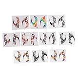 MAGICLULU 10 Paare Festival Damen Augen aufkleber Wasserfest Eyeliner Schablone Lidschatten Aufkleber Leicht und Komfortabel für Party Make up und Besondere Anlässe