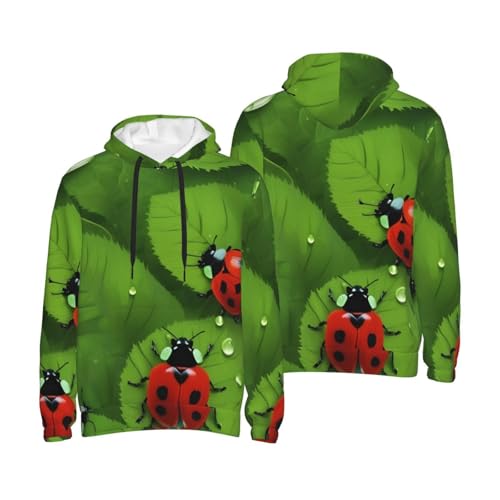 Sweat à capuche homme imprimé feuilles pour le layering décontracté - 6