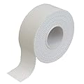 BB Sport Nastro Adesivo Dita 2,5cm x 10m Nastro Sportivo 1/3 / 6/12 / 24 Rotoli Sport Tape 100% Cotone Bianco Non Elastico, Quantità:1 Rotoli