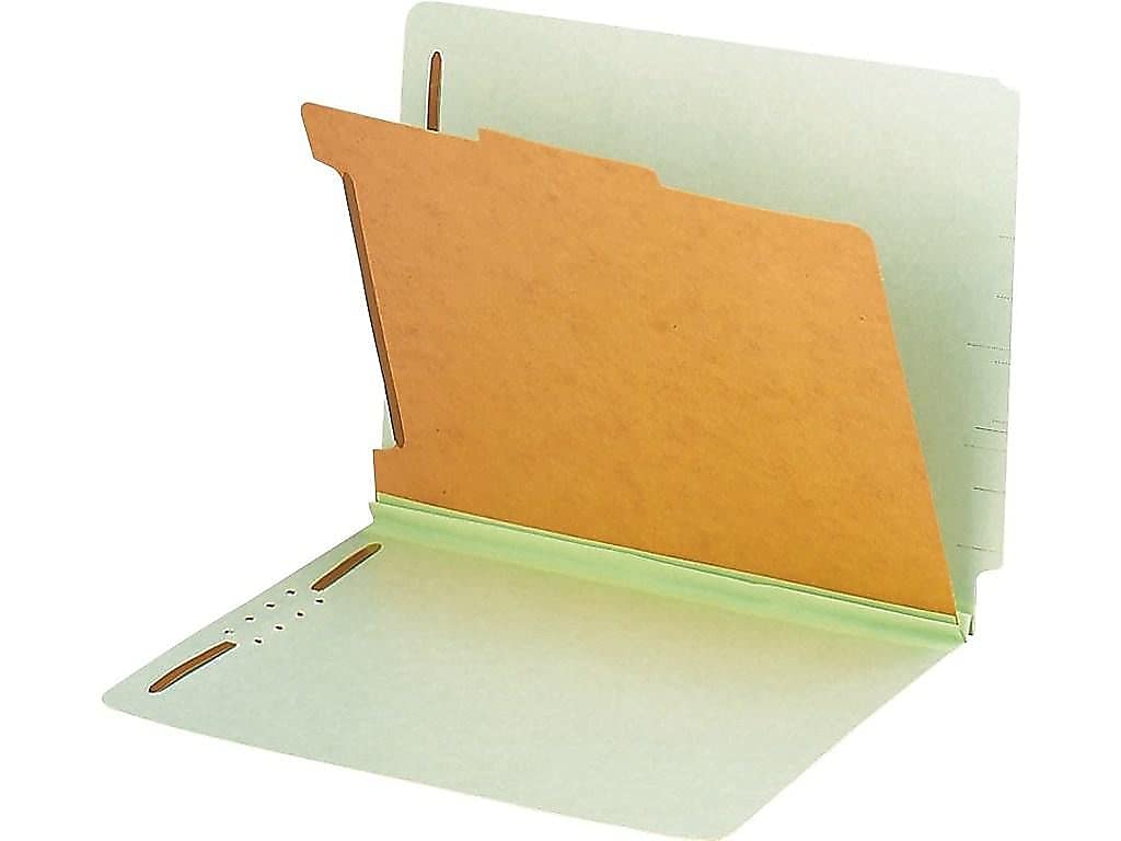 Pendaflex - Classification Folders, 2 Dividers, Letter, 10/BX, LGN, Sold as 1 Box, ESS23224