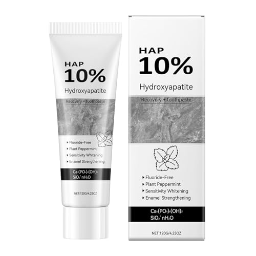 Dentifricio Idrossilapatite Bianco | 6,1 Pollici Di Pulizia Profonda Pasta Per La Cura Orale | Dentifricio Protettivo Da 120 G Di Denti Per Denti Sensibili | Delicatamente Con L'applicazione Quotidian
