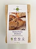 Principessa's glutenfreie Brotbackmischung mit Chia Samen 400g I Backmischung für veganes Chia Brot mit Flohsamenschalen I leckeren Brotteig mit Chiasamen selber herstellen