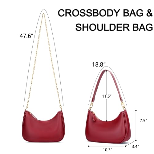 Image of KKXIU Shoulder Bag for Women Cute Hobo Purses and Handbags Retro Clutch Underarm Purse | Cute